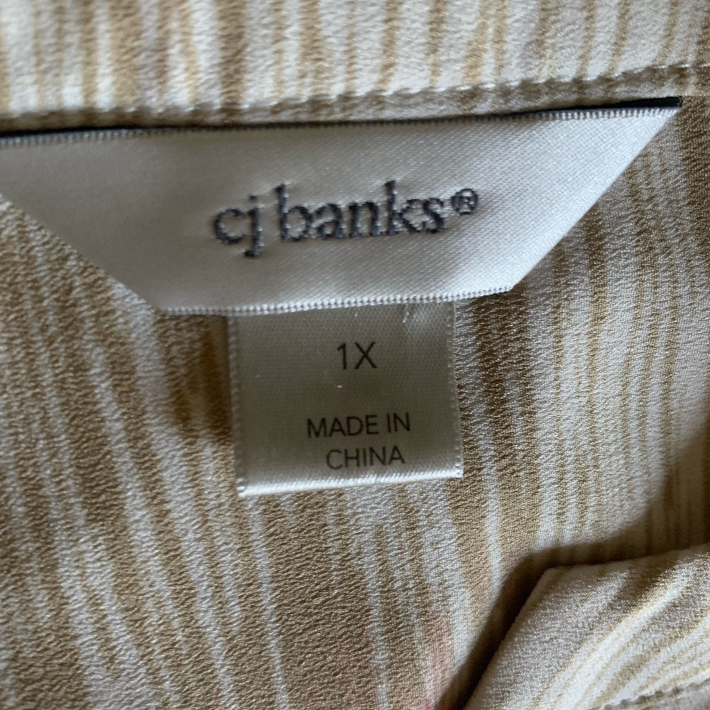 CJ Banks Printed Long Sleeve Shirt - Picture 6 of 8